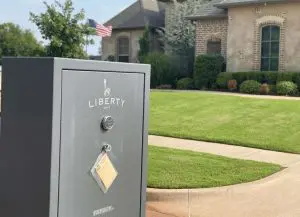 Close image of grey safe by H&H Shooting Sports in Oklahoma City