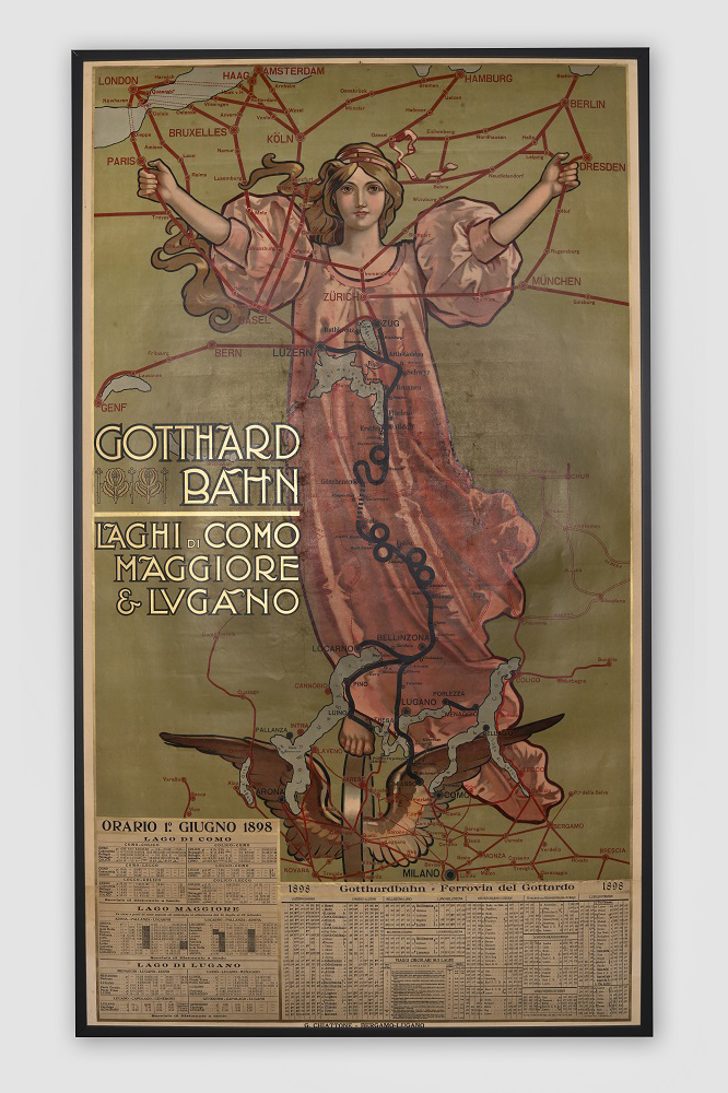 Gotthard-spoorwegposter