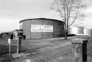 The 1913 Cyclorama Building on Cemetery Hill. NPS photo.