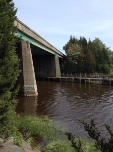 Route 3 over the Jones River, site of a 1639 bridge.