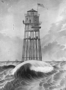 The first Minot Light, built 1850