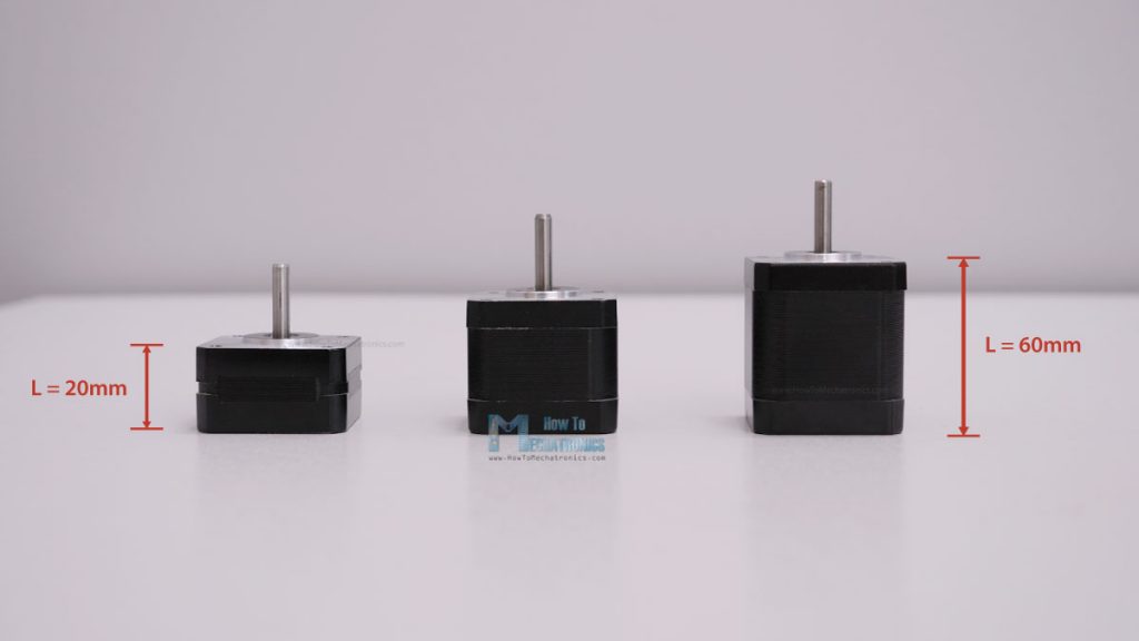 NEMA17 stepper motor length range from 20mm to 60mm