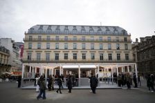 Le nouveau bâtiment de la Fondation Cartier au 2 place du Palais-Royal, à Paris, qui a abrité les Grands Magasins du Louvre.