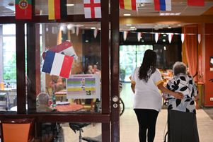 Dans l’Ehpad Cesar-Geoffray à Angers, le 18 juillet. 