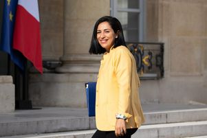 Sarah El Haïry, secrétaire d’État à la biodiversité, arrivant au conseil des ministres, le 6 septembre 2023.