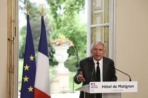 François Bayrou lors d’une conférence de presse sur les retraites, à Matignon le 26 juin.