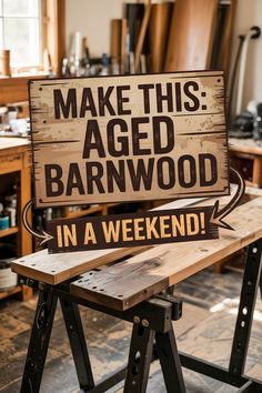 Make This: Aged Barnwood in a Weekend!