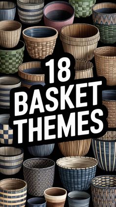 the cover of 18 basket themes