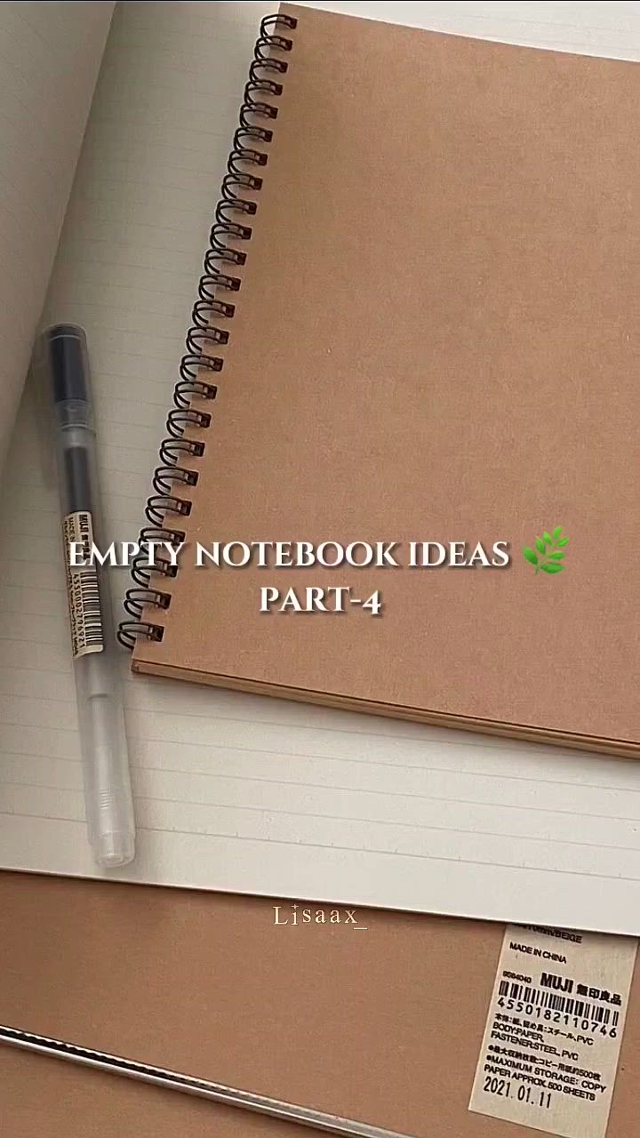 This contains an image of: Empty notebook ideas! part 4