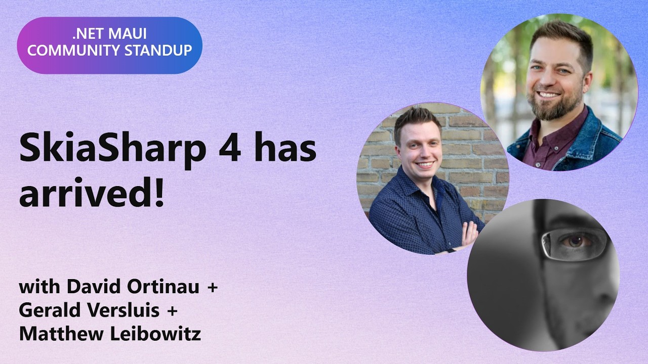 .NET MAUI Community Standup: SkiaSharp 4 has arrived!