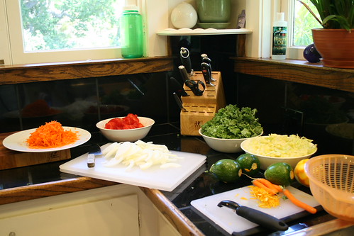 ingredients prepped