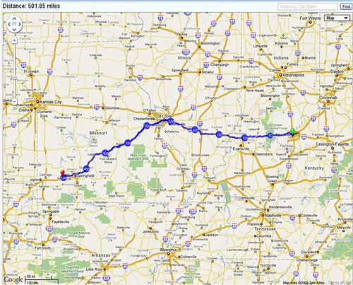 Passed the 500-mile mark!