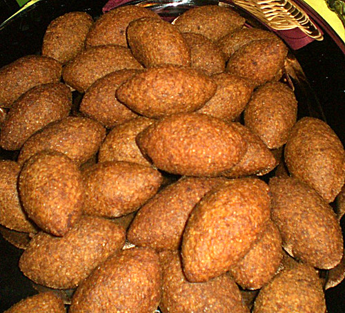Kebbeh (Deep fried Sirloin & Bulgur)