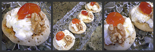 Sweet Cheese Dessert & Baby oranges Marmalade