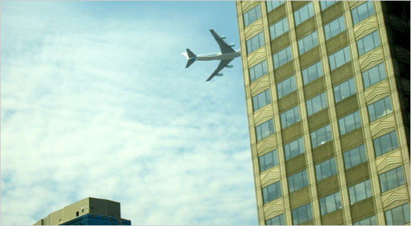 Jim Brown's photo of Air Force Jet flying low-level maneuvers over New York