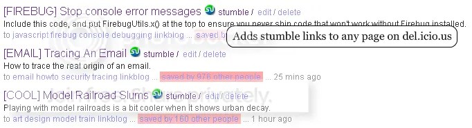 delicious stumbles submit to stumbleupon from within the delicious extension