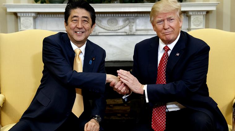 Image result for trump and abe japan