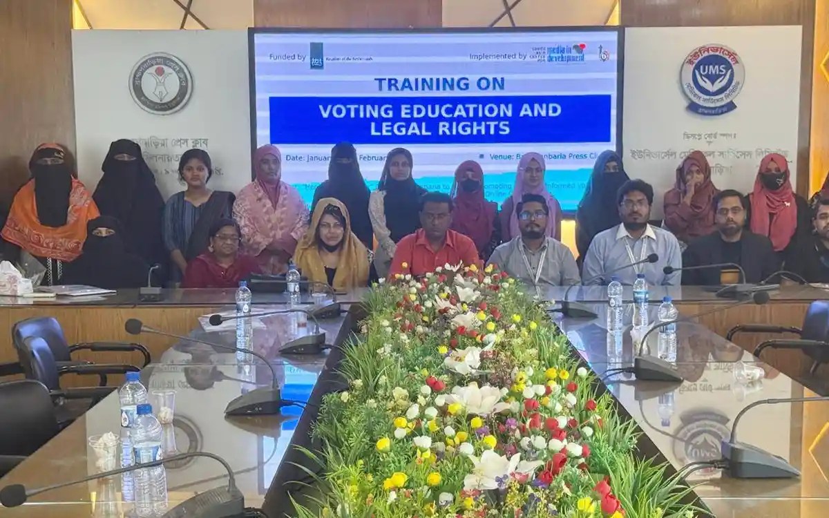 Third Day of Training on Voter Education and Legal Rights for Women in Brahmanbaria