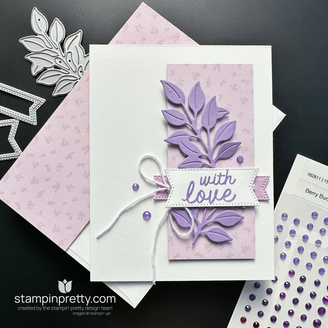 A versatile diy card you can make in minutes with the lovely garden suite collection by Stampin' Up! mary fish Stampin' Pretty