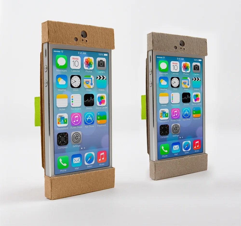Color Options: Brown or GreyScreen image showing rendering of iOS 7 beta