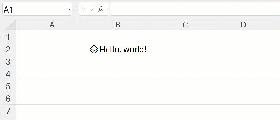 Python in Excel cell order 