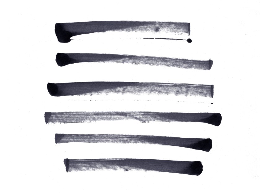 Marker Strokes 01 Strokes of black marker on white background