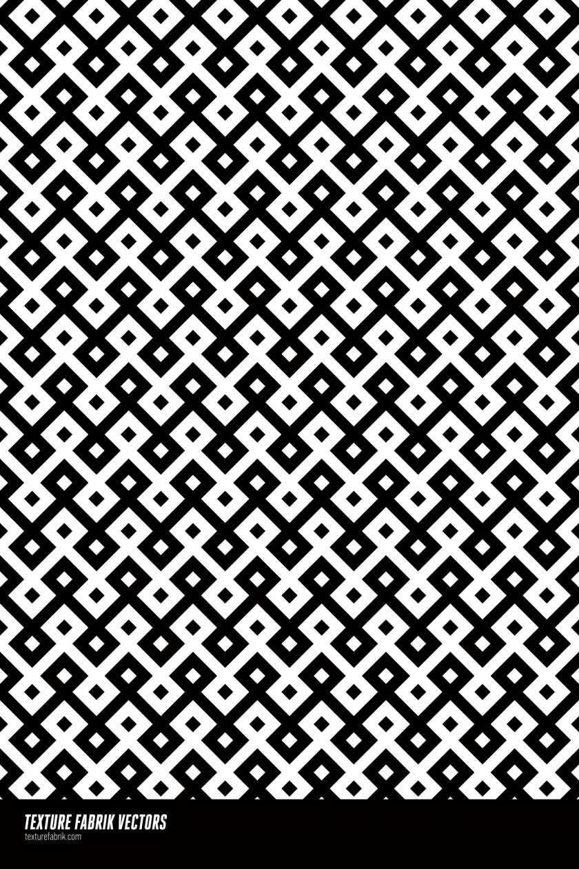 Islamic Pattern No.7 Simple black and white Islamic pattern