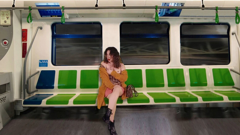 LadyRoma: Un prieten al soțului meu filmează călărea în tren
