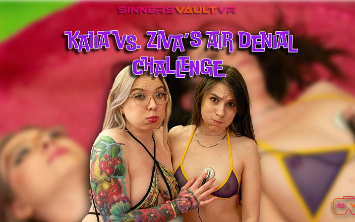 SinnersVaultVR: Vr180 Kaiia Vs. Ziva의 에어 거부 챌린지