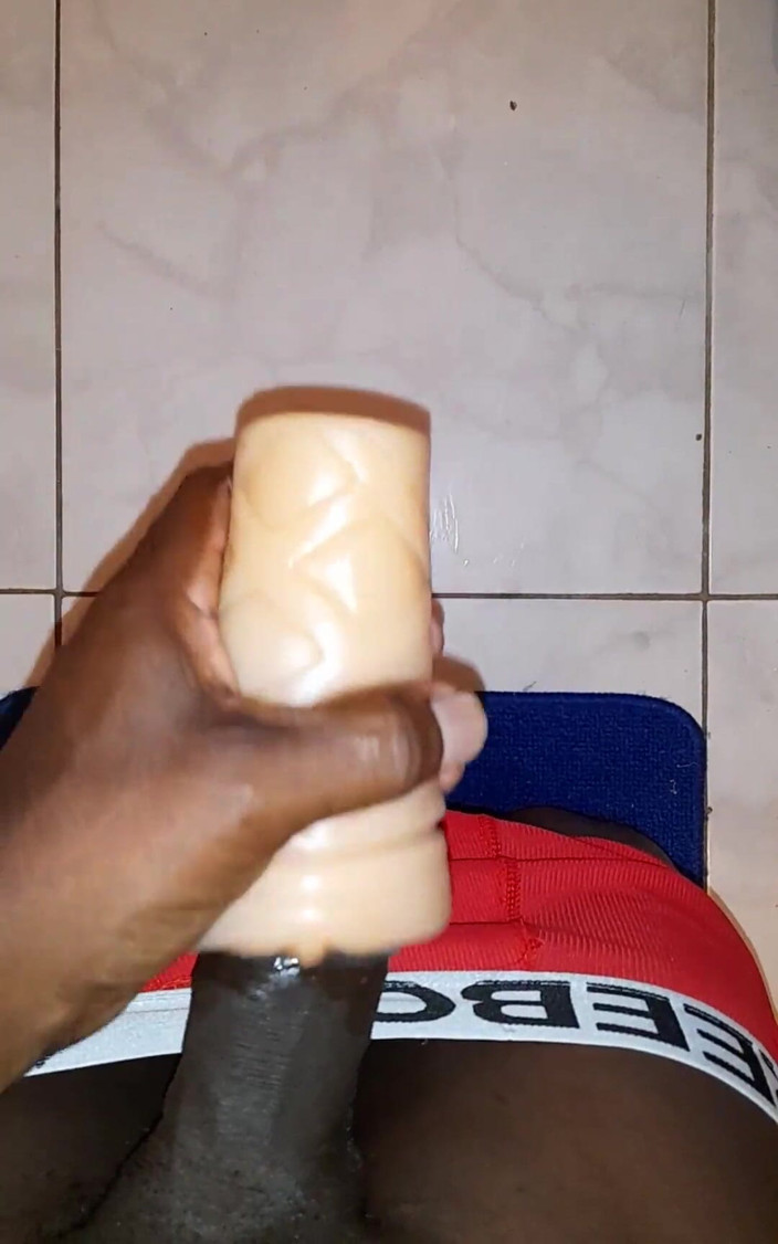 Black guy: Falso coño follando