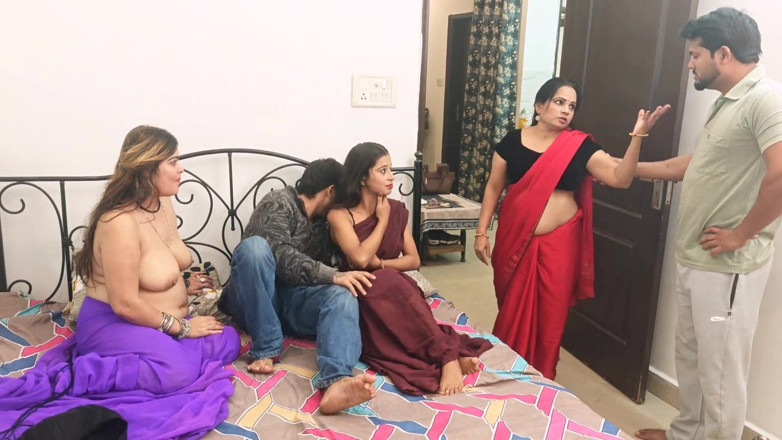 Londamaal123: インドのデシ・バービー 三人組乱交 4人組ハードコアセックスビデオ