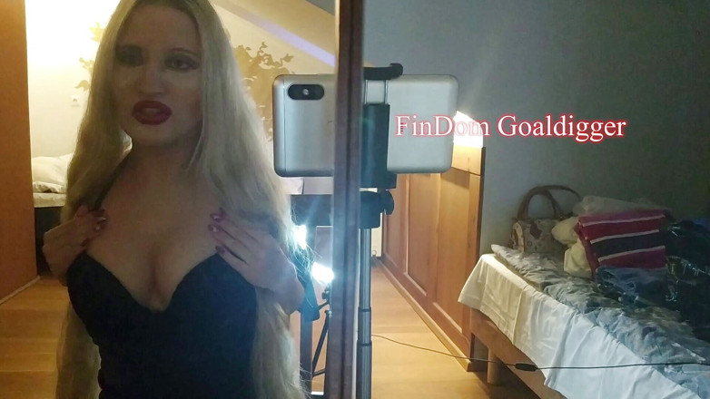 FinDom Goaldigger: Débil ante mí