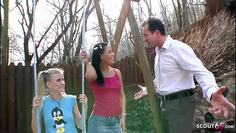 Full porn collection: Two Petite Teens Pickup for First Anal Fuck by Old...