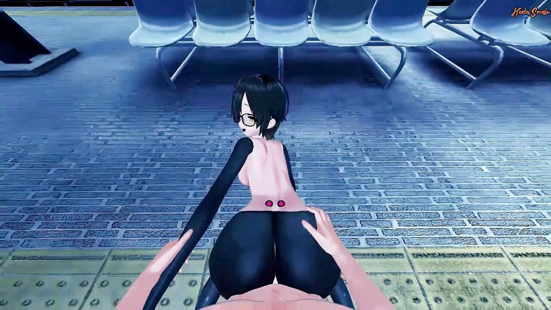 Hentai Smash: Schattige Vtuber Robotchat wordt gevuld met sperma van je POV -...