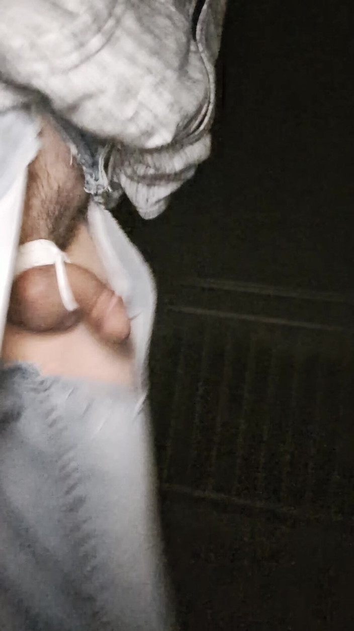 kinkygaynudist: Gay Man Walks Naked Across Highway Bridge
