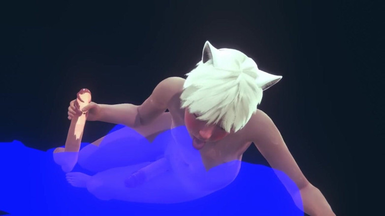 Yaoitube: Yaoi Femboy - Sexy Neko Femboy Tvrdý sex část 1