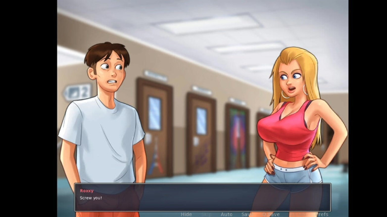 Lana Game plays: Summertime Saga Part 12 - Awek blonde panas Roxxy