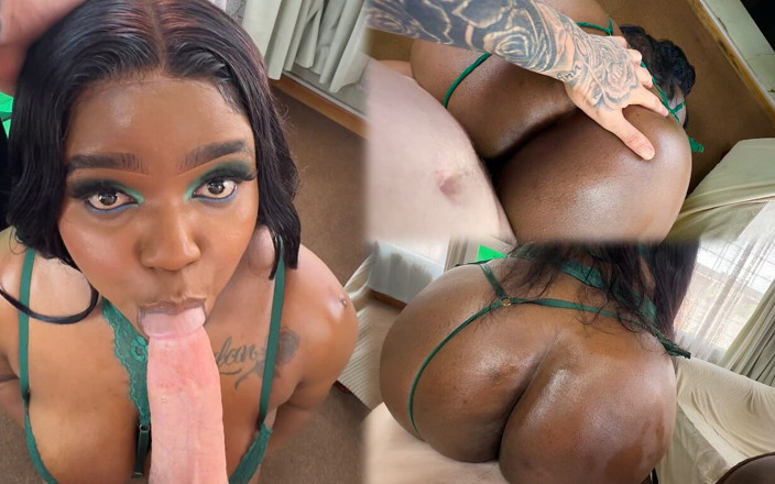 BootyClapper187: 白人の男が隣の巨乳の黒人の女の子とセックスする