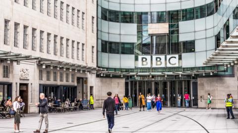 Front of BBC New Broadcasting House