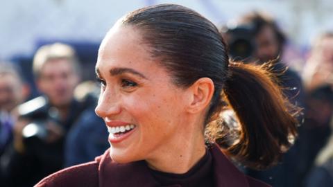 Meghan, Duchess of Sussex, on a visit to Nottingham this month