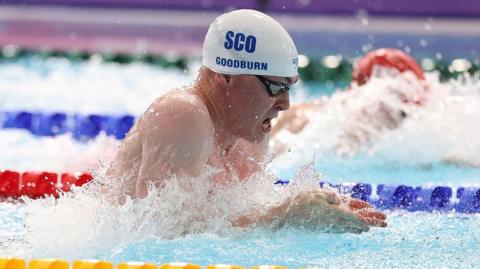 Archie Goodburn in action in the pool