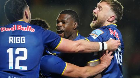 Christian Wade celebrates