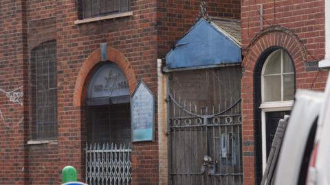 A view of the former East London Central Synagogue on Nelson Street in Whitechapel, east London.