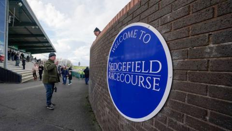 Sedgefield Racecourse sign