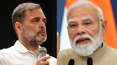 राहुल गांधी (बाएं) और नरेंद्र मोदी (दाएं)