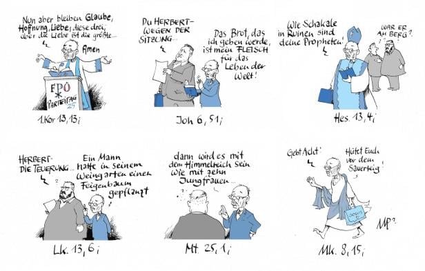 Eine Karikatur von Michael Pammesberger.