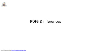 Jose Emilio Labra Gayo http://www.di.uniovi.es/~labra
RDFS & inferences
 
