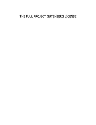 THE FULL PROJECT GUTENBERG LICENSE
 