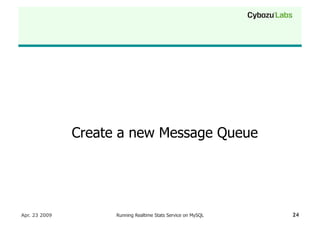 Running A Realtime Stats Service On My Sql