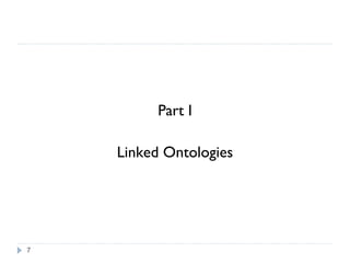 Part I Linked Ontologies 